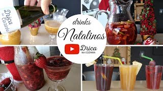 3 RECEITAS DE DRINKS PARA NATAL E ANO NOVO  Drica na Cozinha [upl. by Acnayb512]