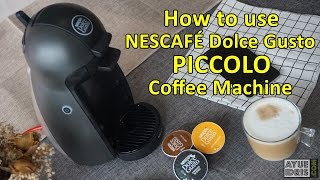 Tutorial how to use Nescafe Dolce Gusto Piccolo Coffee Machine [upl. by Eiramenna821]