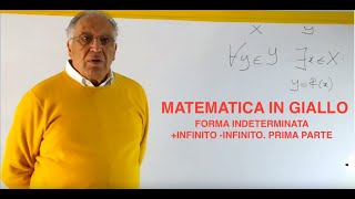 FORMA INDETERMINATA ∞  ∞ Prima parte MATEMATICA IN GIALLO [upl. by Nosahc]