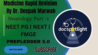 Neurology Part 1  Medicine RR 50 📖📚 by Dr Deepak Marwah youtube neetpgpreperation foryou [upl. by Hassi]