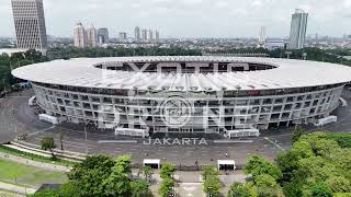 FOOTAGE 4K STADION GBK GELORA BUNG KARNO SENAYAN  DRONE DJI COPYRIGHT 4K ULTRA HD 60FPS [upl. by Sallyanne]