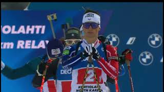 Kontiolahti Mens Relay  202223 Biathlon World Cup [upl. by Link573]