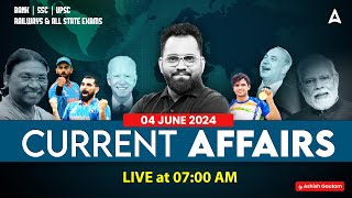 4 JUNE CURRENT AFFAIRS 2024  ALL EXAMS IMP CURRENT AFFAIRS  ASHISH GAUTAM SIR [upl. by Krahmer]