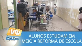 Alunos estudam em meio a reforma de escola em Paulínia [upl. by Iarahs976]