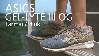 ASICS GelLyte III OG  TarmacMink Stereo ASMR Unboxing [upl. by Attennaj]