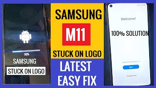 How to Fix Stuck on Logo Samsung M11 After Update Phone  2023 [upl. by Ancelin739]