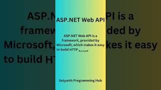 What is ASP NET Web API [upl. by Hortensia]