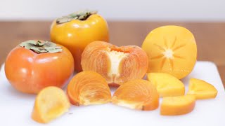 How to Eat Persimmons  Persimmon Taste Test [upl. by Enrique]