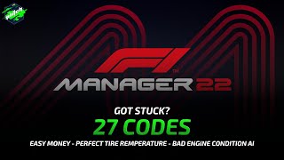 F1 MANAGER 2022 Cheats Add Money Perfect Tires Bad Engine Condition AI   Trainer by PLITCH [upl. by Martina]