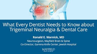 Trigeminal Neuralgia Considerations for Dentists [upl. by Peter]