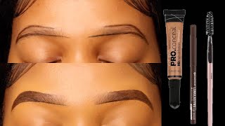 EASY HOW TO DO YOUR EYEBROWS FOR BEGINNERS 2023  TebelloRapabi [upl. by Nyra]