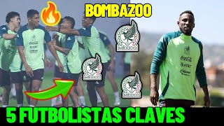 🔥😱Los 5 Futbolistas CLAVAS DE mexico Para ENFRENTAR A Honduras INESPERADO [upl. by Alarick660]