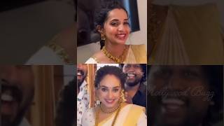 Pearle Maaney and Malavika Krishnadas noolukettu look pearlemanney malavikakrishnadas pearlish [upl. by Attevad738]