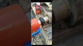 Portable Excavator arm bush press bucket bushing removal tool machine [upl. by Reyotal]