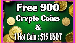 💰Free 900 Crypto Coins  Hot Coin 15  Crypto Earning Tamil  Crypto Mic [upl. by Kilk632]