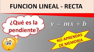 Función lineal cómo graficar una recta [upl. by Brenden]