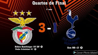 Relato Antena 1 SL Benfica x Tottenham Liga Europa  Quartos de Final 1Âª mÃ£o [upl. by Emmi585]