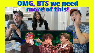 BTS being BTS on talk shows  BTS Funny moments  Reaction [upl. by Neirod292]