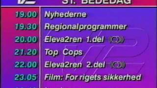 TV2 programoversigt fra starten af 90erne [upl. by Sallee210]