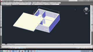 Tuto Autocad 3D  Modéliser une maison en 3D Partie 3 Fin [upl. by Esoj]