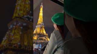 Seine River Cruise at night with Eiffel Tower View in Paris [upl. by Bartlet476]