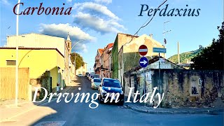 Driving in Italy Carbonia ➡️ Perdaxius [upl. by Grefer]