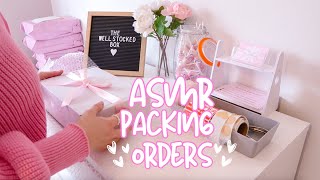 ASMR PACKING ORDERS  Real Time  No Music No Talking  Pack Orders  Work With Me  Small Business [upl. by Auqinu]