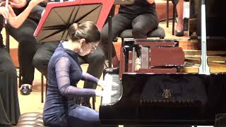 Anastasija Petreska  Mozart piano concerto in d minor with Macedonian Philharmonic Orchestra [upl. by Wooster591]