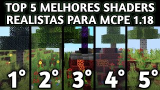 TOP 5 MELHORES SHADERS REALISTAS E SUPER LEVES PARA MINECRAFT PEBE 117118 • NrGamer [upl. by Atsirc122]