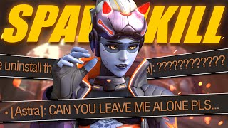 I kept spawn killing the enemy Widowmaker to make her swap  Overwatch 2 [upl. by Goar]