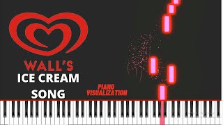 Walls Ice Cream Theme Song  Piano Visualization [upl. by Mordecai247]