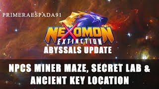 Nexomon Extinction  NPCs Miner Maze Secret Lab and Ancient Key Location [upl. by Ahseile848]