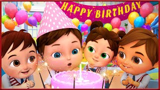 Happy Birthday  Happy Birthday Song  Happy Birthday To You More Nursery Rhymes  Banana Cartoon [upl. by Thurston]