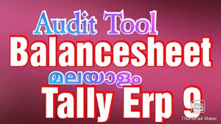 How to configure Balance sheet for auditing purpose  Tally ERP 9 [upl. by Willi]