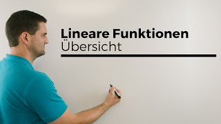 Lineare Funktionen Übersicht mit fast allem Geraden  Mathe by Daniel Jung [upl. by Winfred700]