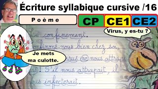 Rédaction dun poème en rime Cours français gratuit cp ce1et ce2  16 [upl. by Cecelia658]