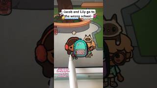 Lily and Jacob go to the wrong school😂tocaboca [upl. by Lynelle]