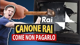 Come NON PAGARE il CANONE RAI  Avv Angelo Greco [upl. by Silverts]