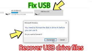 How to fix You need to format the disk before you can use it [upl. by Pelagias]