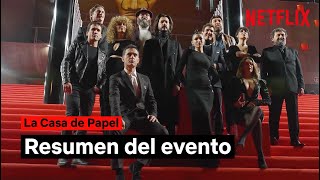 Resumen del evento  La Casa de Papel El Legado  Netflix España [upl. by Tarton620]