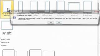 How to set up a 4 page booklet in Publisher [upl. by Merline]