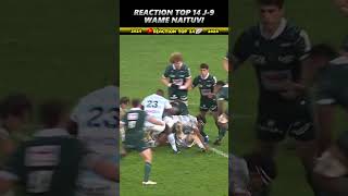 REACTION TOP14 J9 WAME NAITUVI youtubeshorts youtube rugby sports reels [upl. by Bocock]