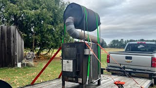 Resurrecting an old modified wood stove to upgrade my pole barn woodstove fire heat old [upl. by Dyson747]