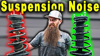 How To Fix a Noisy Suspension  Noise over Bumps [upl. by Feune]