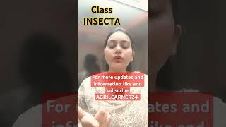 Entomology class INSECTAagriculture agta cuet agriculturequiz upsc educationcutesapnamaam [upl. by Anilatsyrc]