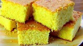 BOLO DE MILHO 🌽 de latinha simples sem trigo receita de vó cakemaize [upl. by Christan595]