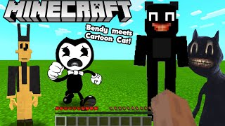 Bendy Meets Cartoon Cat BATIM Minecraft  Mod Showcase [upl. by Quill]