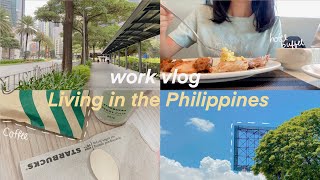 work life in manila 👜✨ realistic 95 office work vlog helping a puppy gym hotel buffet weyatoons [upl. by Zerla]