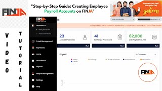 StepbyStep Guide Creating Employee Accounts on Finja banking education pakistan learning [upl. by Daenis320]