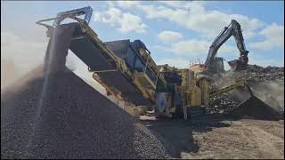 IMPACTOR  Keestrack R6h Impactor crushing bricks amp concrete [upl. by Car]